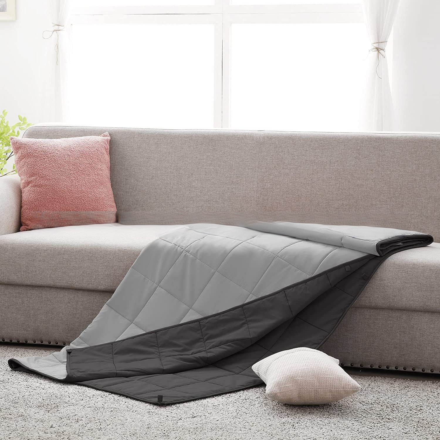 Suministro directo de fábrica de tela de lana, manta de gravedad, relleno de cuentas de vidrio, edredón de gravedad suave