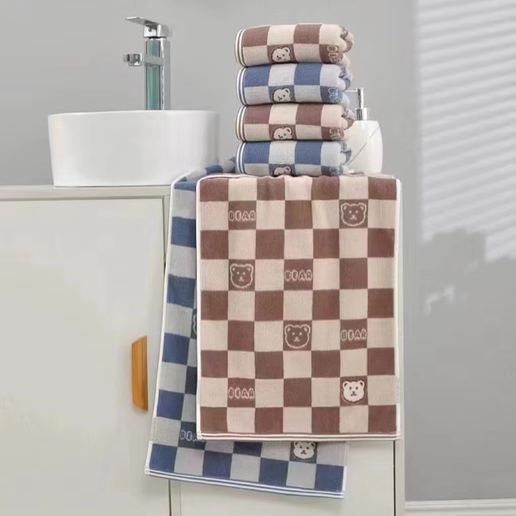 갈색 사각 곰돌이