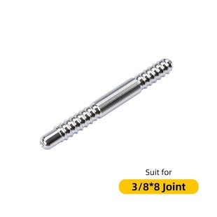 Billiard Cue with Jaguar Slow 8-Tooth Large Head, Extended Handle, Stainless Steel Electroplated Interface, Screw Interface, Split