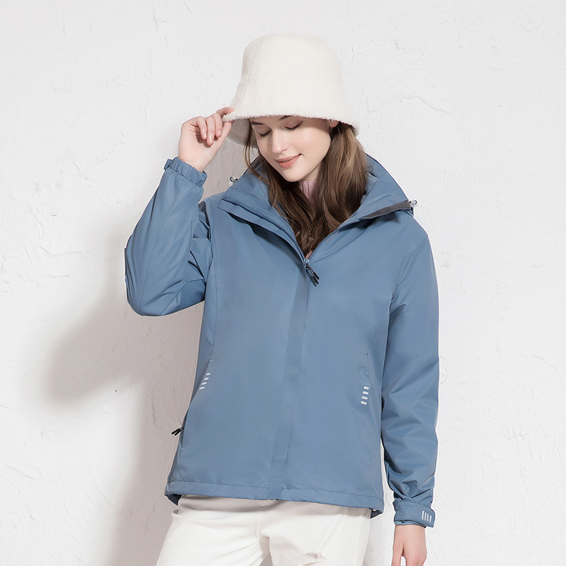 Chaqueta Térmica Impermeable 3 en 1 para Pareja Set de 2 Piezas de Poliéster A Prueba de Viento para Invierno image 16