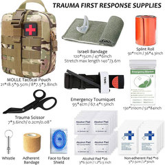 Amazon Military Field First Aid Kit Survival Tools Emergency Kit EDC Camping Gear CP Military Green Khaki Color