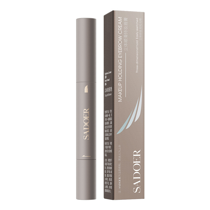 Shangduo estereoscópico suave maquillaje crema de cejas, color suave natural maquillaje resistente a la fricción, no es fácil quitar el maquillaje lápiz de cejas al por mayor
