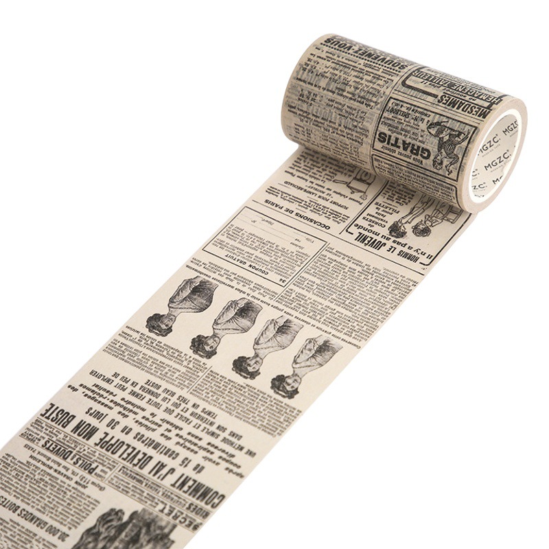 Cinta de papel Diario DIY pegatina cinta de estilo gótico transfronterizo retro notas Diario material cinta adhesiva