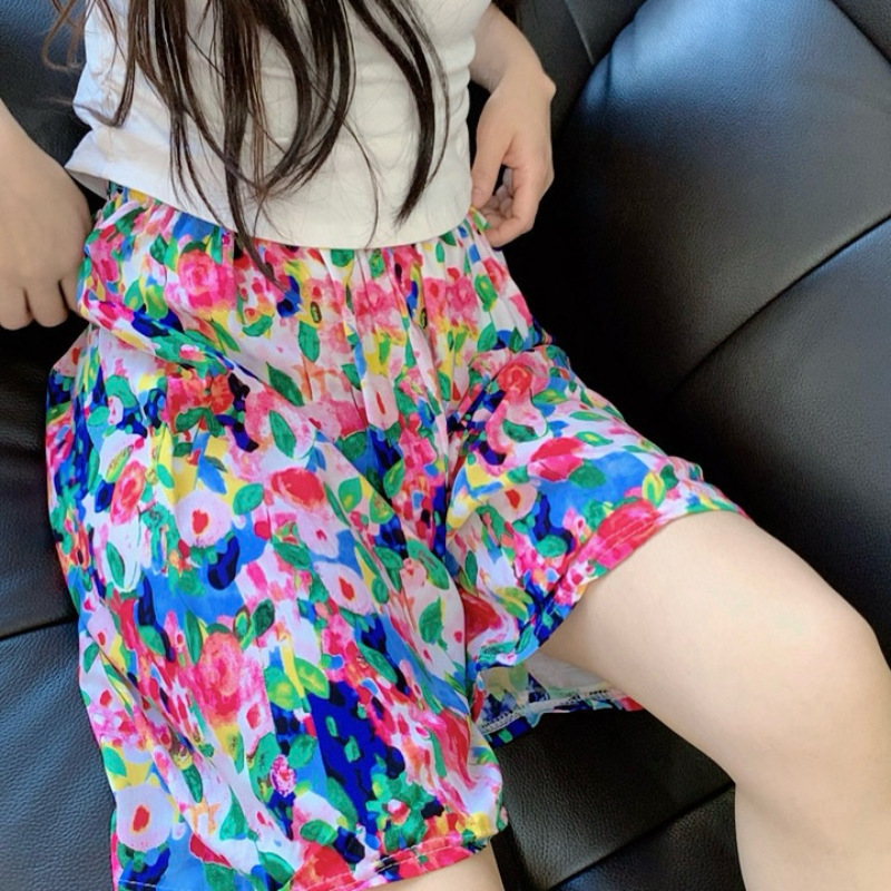 봄이 가득한 코튼 실크 팬츠