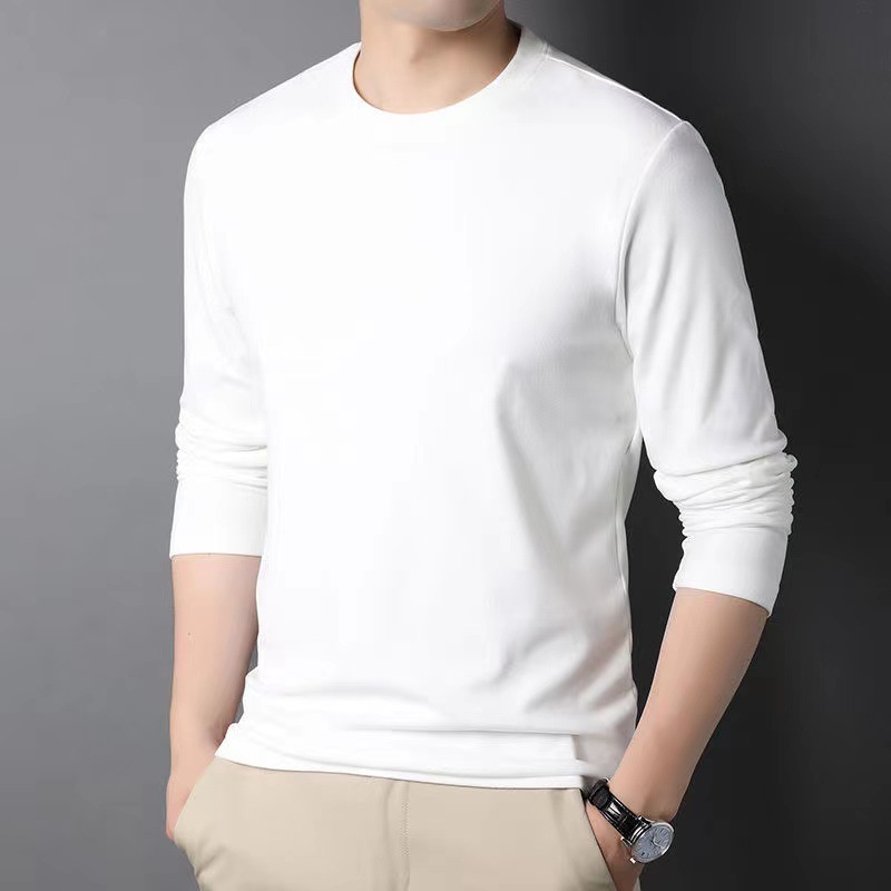 2025 camiseta de color sólido para hombre blanco de manga corta verano estilo coreano básico de todo fósforo tendencia hermosa camiseta corta de cuello redondo