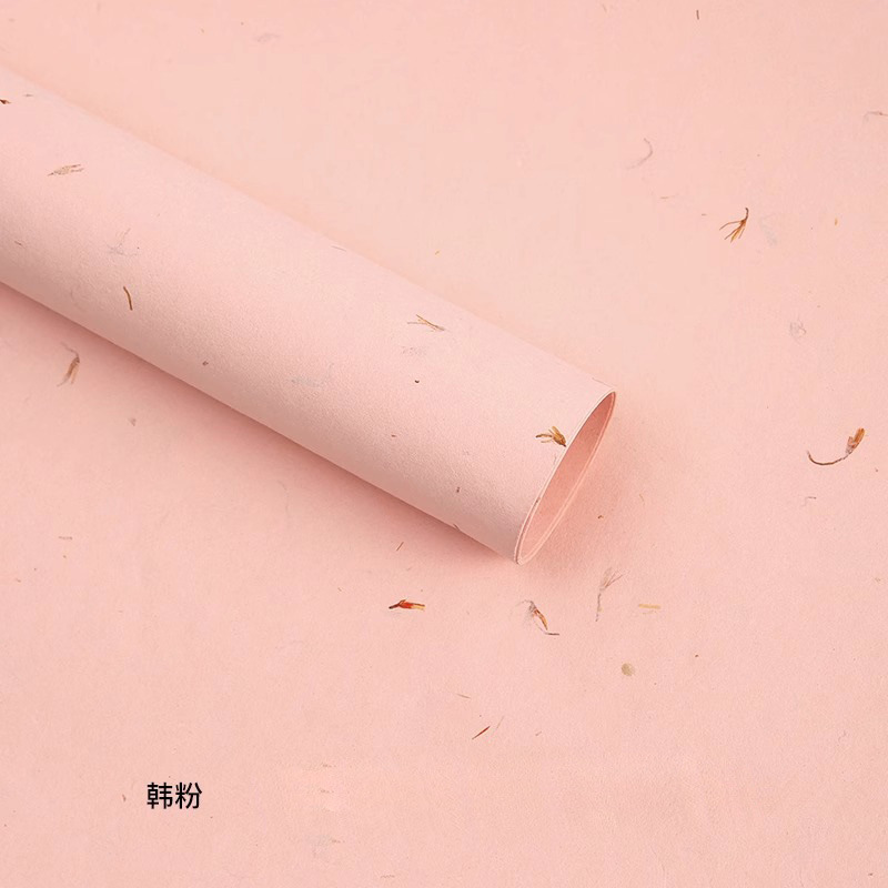Papel Dongba hecho a mano con pétalos desgarrables, papel para envolver ramos, papel de encaje ligero de lujo, grueso y desgarrable, materiales para bricolaje.