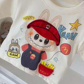【可爱立体玩偶】儿童夏季新款卡通立体短袖宝宝休闲体恤洋气玩偶