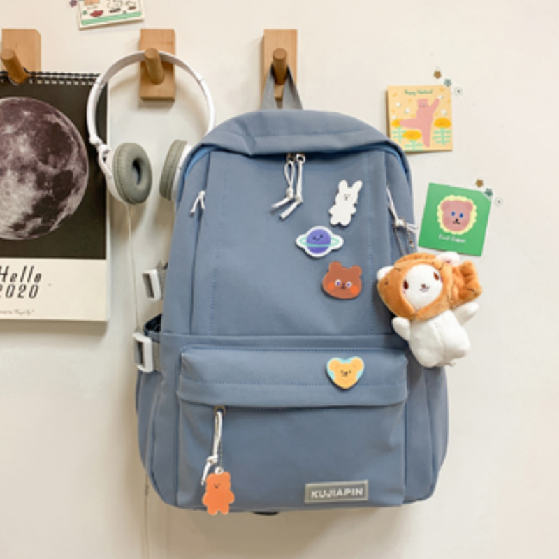 Nueva mochila escolar de gran capacidad para estudiantes de Harajuku, mochila de moda fresca, mochila de estilo de herramienta, mochila de hombro