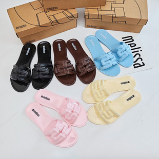 �¿�melissa÷��ɯ����ЬŮslippersƽ��Ьsandals�羳��������Ь