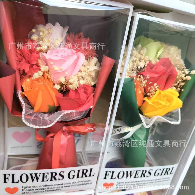 教师节仿真玫瑰花束七夕情人节高档花束礼物永花束康乃馨送老师花|undefined