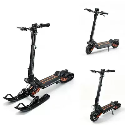 Negotiable wholesale cross-border single and double sled electric scooter, suitable for both snow and land, a 3-in-1 model for adults (Qatlanan elektrik skuterlər) - three-in-one-snow-sled-model-800w48v20ah
