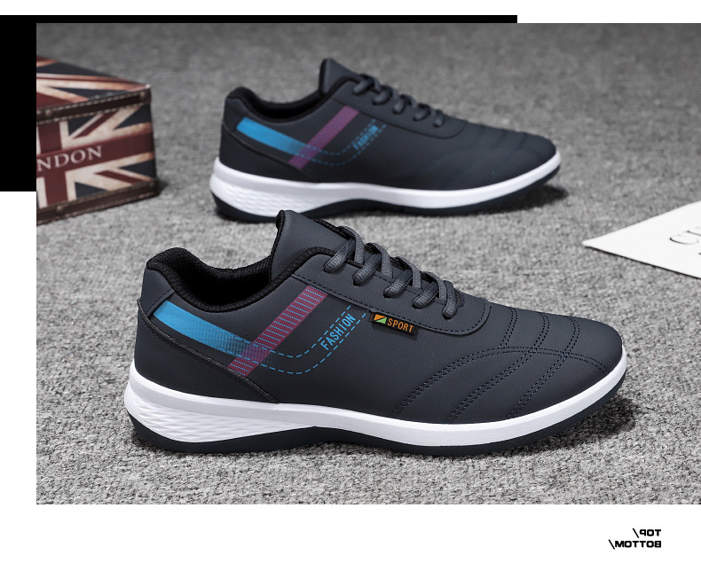 Herren Lederschuhe Sneakers Mesh Stoff Rutschfeste Bequeme Atmungsaktive Schuhe Sneakers_voghion.com