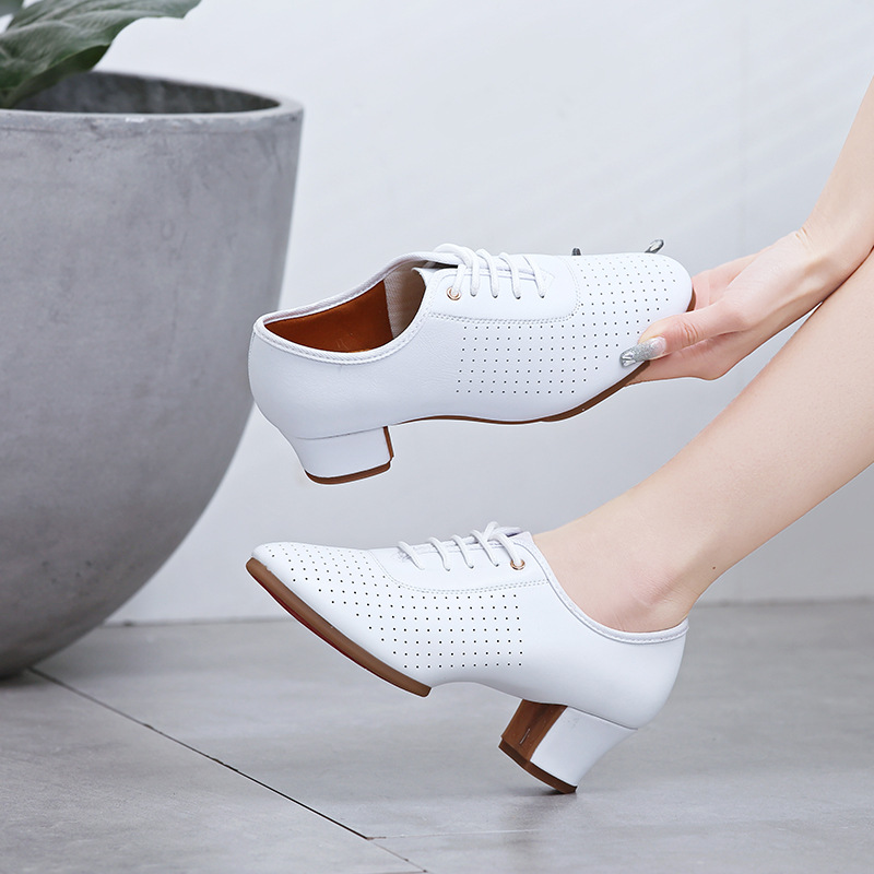 Zapatos de baile latino de las mujeres adultas Mediados de talón zapatos de baile inferiores suaves zapatos de baile de marinero de baile