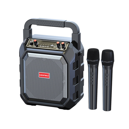 Great Wall Bluetooth Speaker — Outdoor Portable & Handheld, Perfect for Square Dancing, High Volume with Microphone, Ideal for Karaoke, Street Vending, and Public Announcements