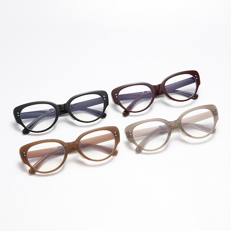 Almohadilla de aire plegable, gafas de lectura anti-luz azul, personalidad retro transfronteriza portátil, gafas de lectura simples de montura pequeña