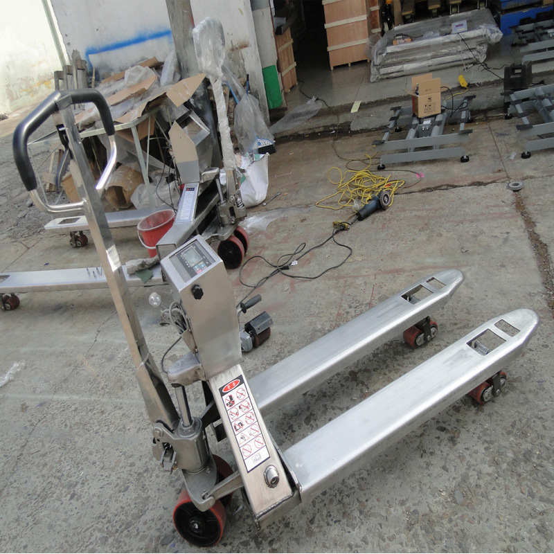 1T防水电子叉车磅1t不锈钢叉车称,全不锈钢耐腐蚀叉车秤