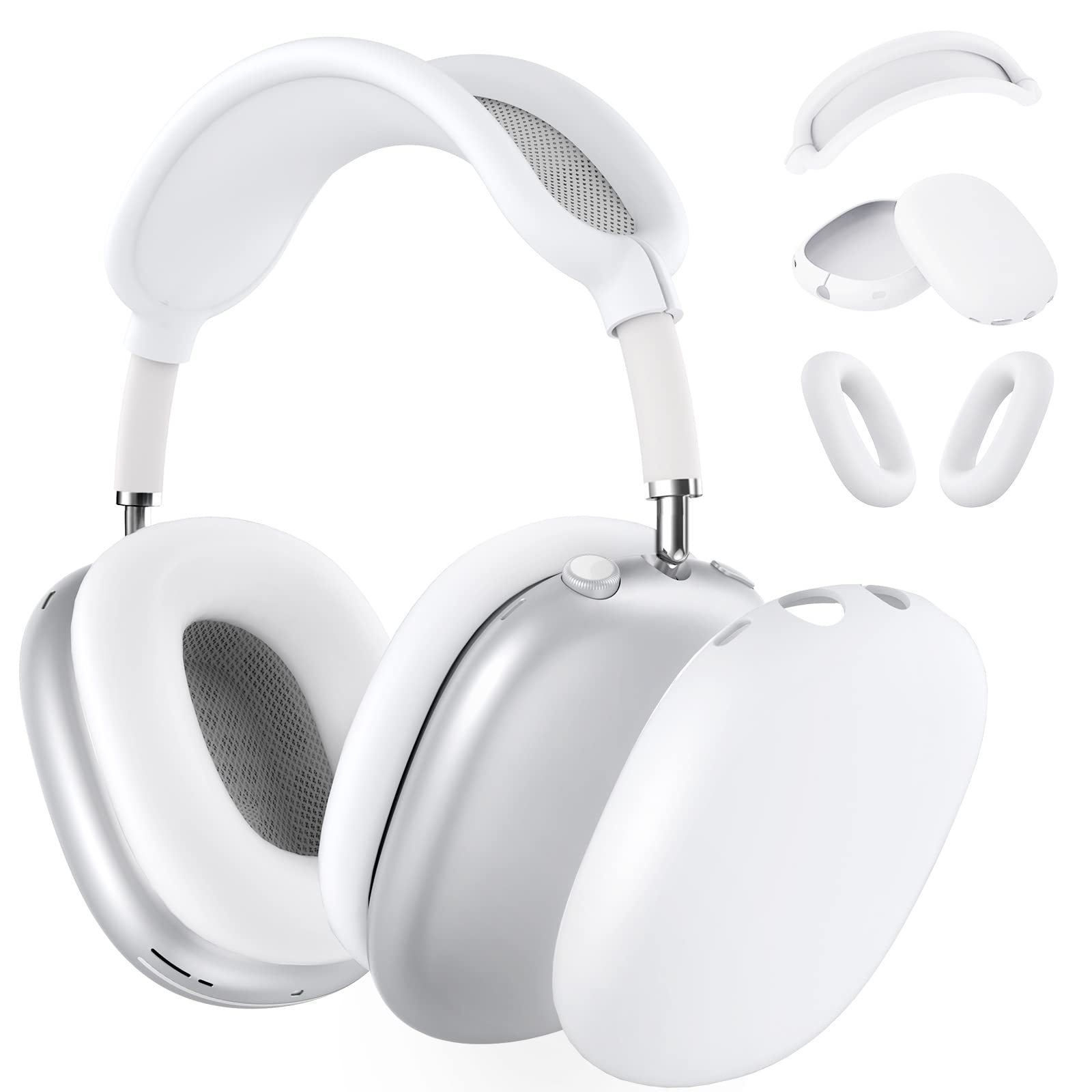 Aplicable para Apple AirPods Max auriculares cubierta de aluminio cubierta de protección contra caídas para auriculares de Apple