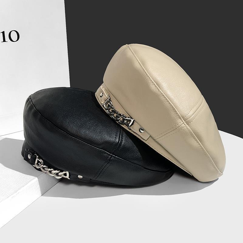 Englische achteckige Lederkette für Kinder, beliebte koreanische Version, robuste und vielseitige PU-Lederkette_voghion.com