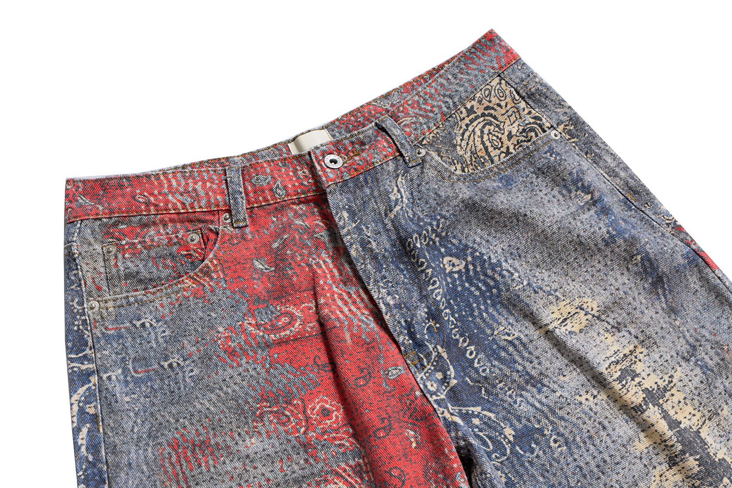 Jeans uomo gamba larga lavaggio effetto 3d vestibilità loose_voghion.com