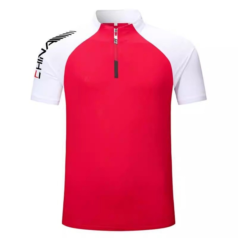 2026 Chinese Team Quick-Drying Clothing Summer Short-Sleeved T-Shirts for Men and Women, Kidsren's Sports Training Uniforms, Coach Team Uniforms