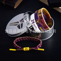 Баскетбольный браслет светящийся Kobe James Curry Owen Регулируемый силиконовый ремешок металлический титановая сталь ручная веревочная цепь
