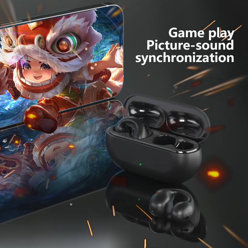 Wireless Bluetooth Earphones TWS Non in Ear Esports Sports Earclip Intelligent Long Range_voghion.com