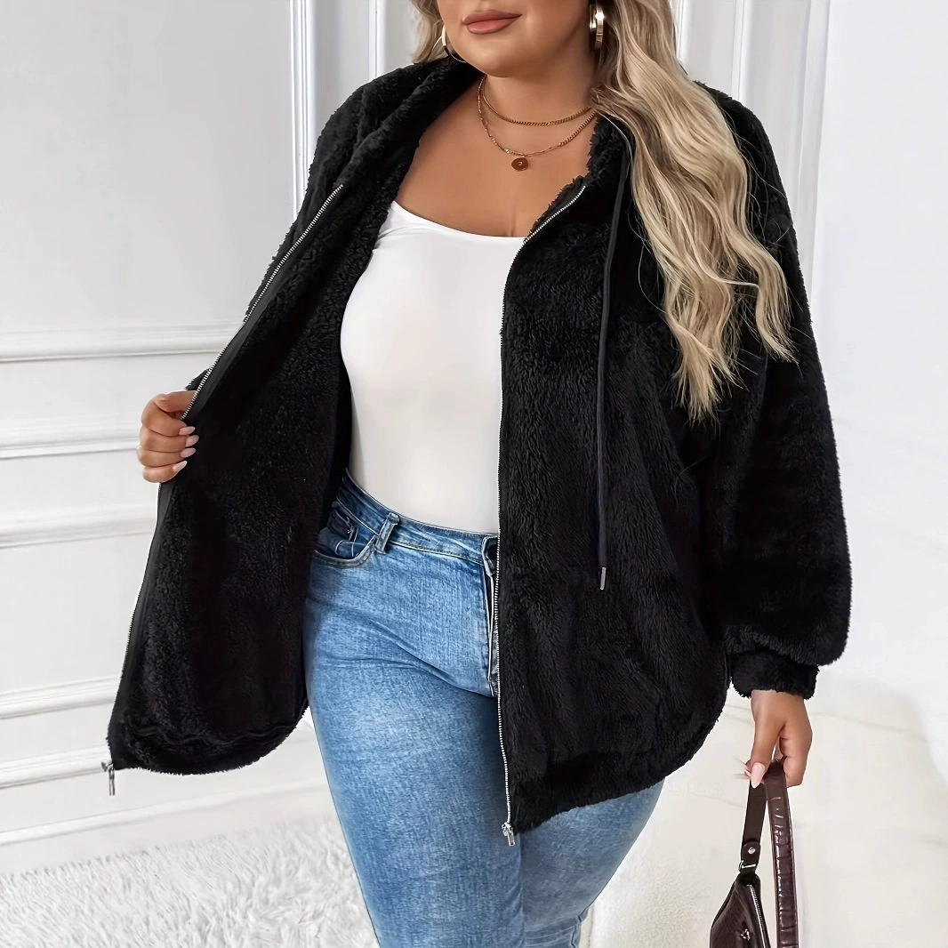 Осенне-зимняя шикарная куртка с большим капюшоном