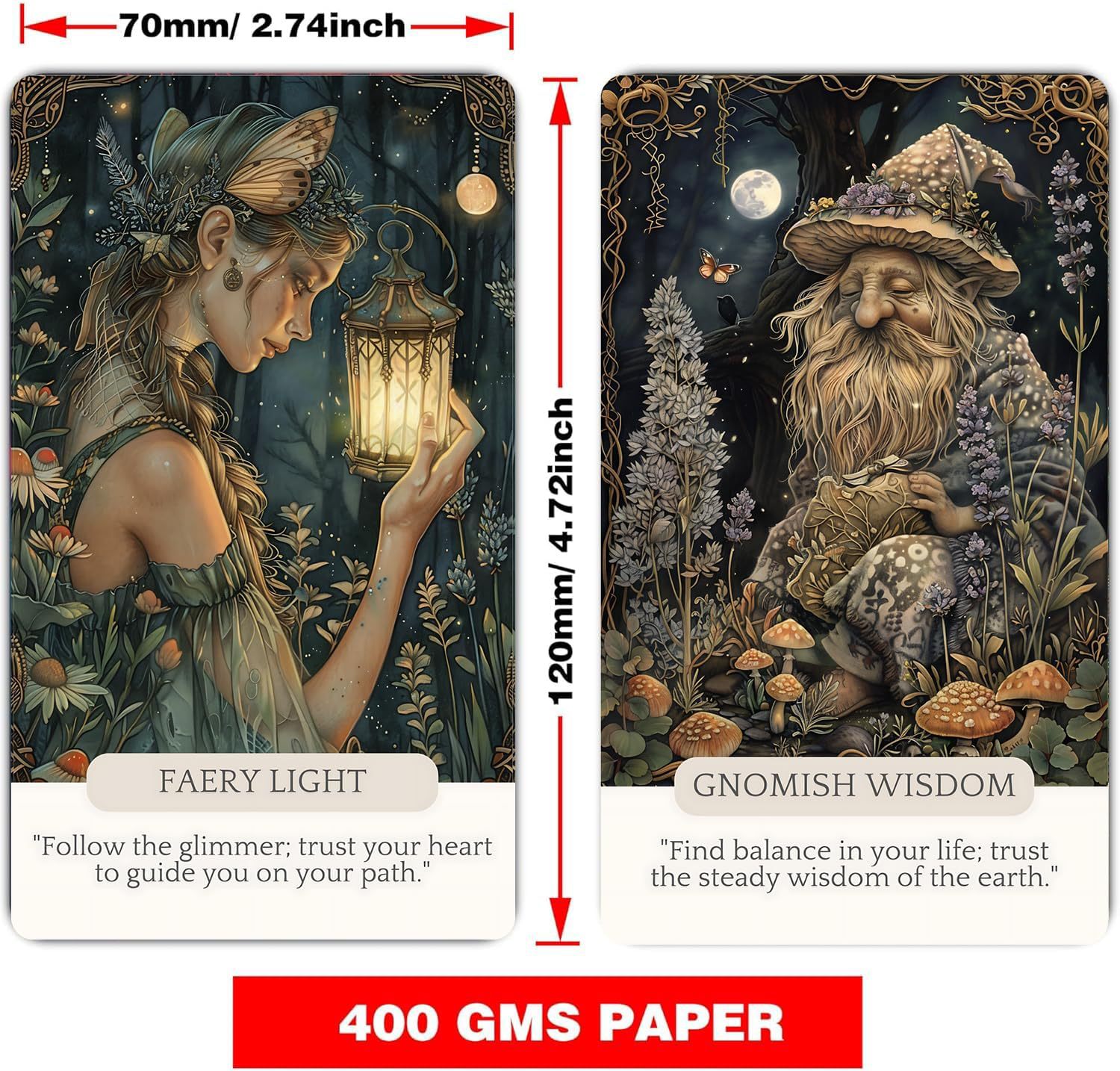 Carte dei tarocchi in inglese e gioco da tavolo fairy magic_voghion.com