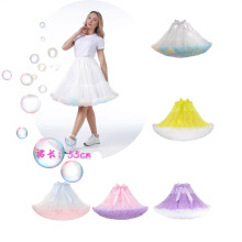 锦纶网纱半身裙2025新款春夏高腰蓬松蓬蓬裙透气时尚仙女裙tutu裙