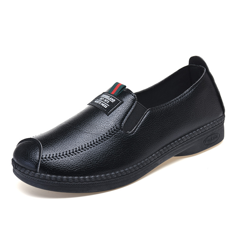 [leather-doudou shoes] black