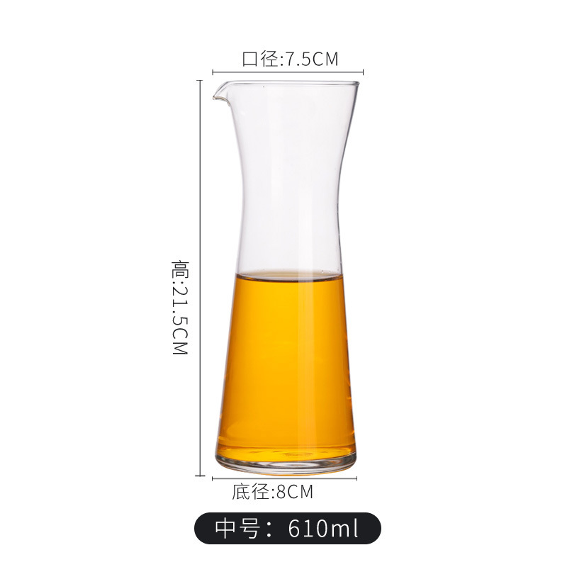 Ocean Glass pequeño dispensador de vino doméstico vino tinto y blanco botella de vino extranjero bebida de jugo de frutas sin mango