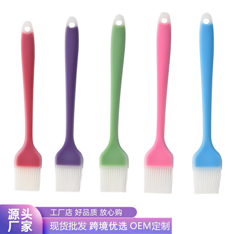 Silicone Brush Small Large Translucent Oil Brush Sauce Brush Kitchen Household Baking Tools Barbecue Brush