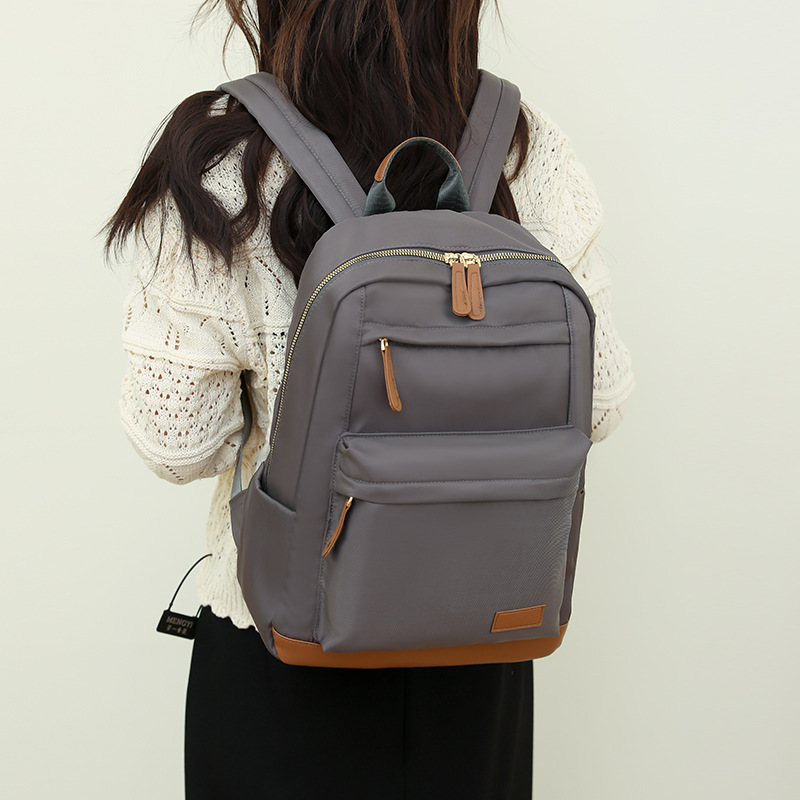 Casual Laptop Backpack For Women Fashionable Oxford Fabric Bag_voghion.com