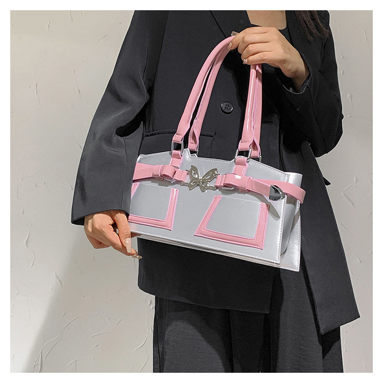 Women's Medium Pu Leather Butterfly Streetwear Zipper Handbag display picture 1