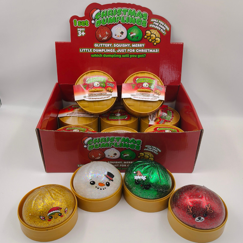 Cross-border new product Christmas stress-relief toy TPR steamer ornament, individually packaged, in stock for wholesale