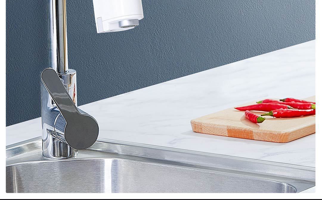 Xiaoda Sensor Water-Saving Device for Kitchen and Bathroom, Smart Charging Aerated Water Valve, Splash-Proof Infrared Faucet