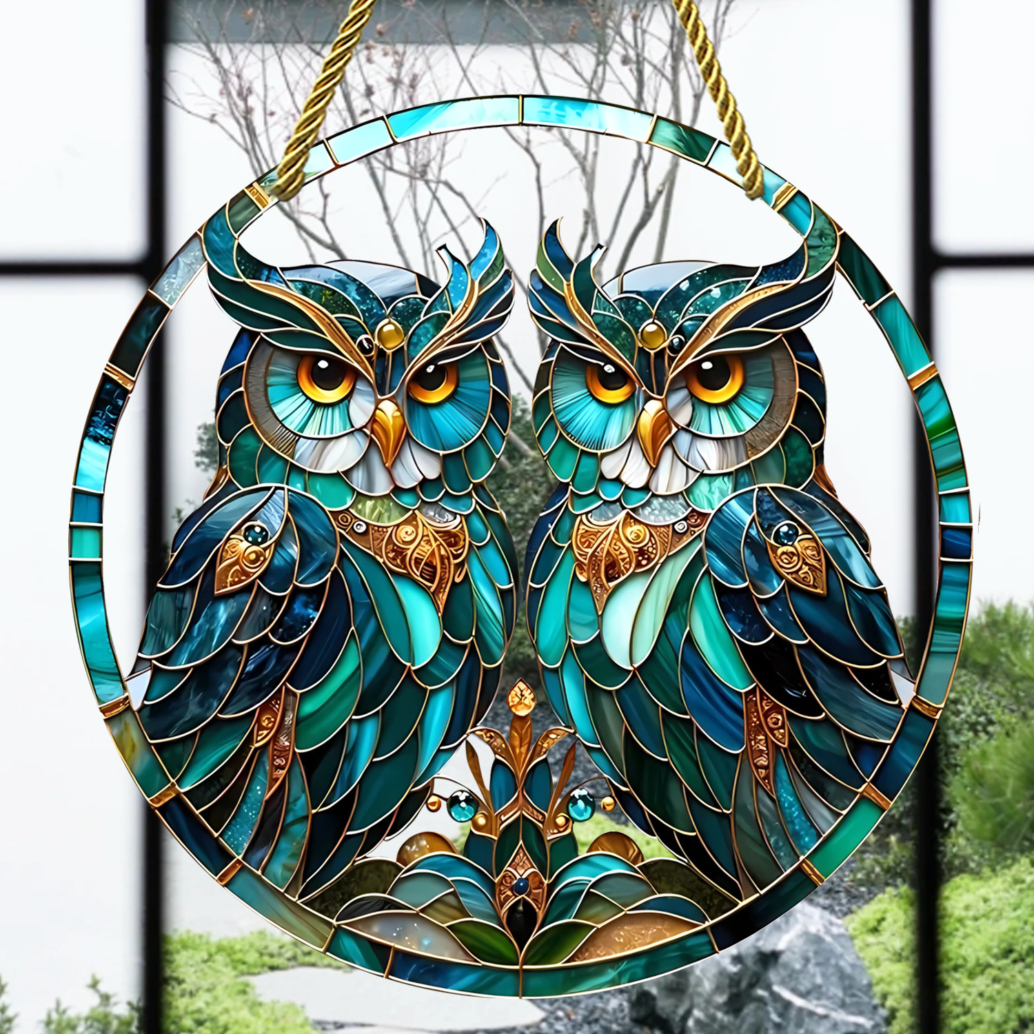 YK6009 올빼미 두 마리