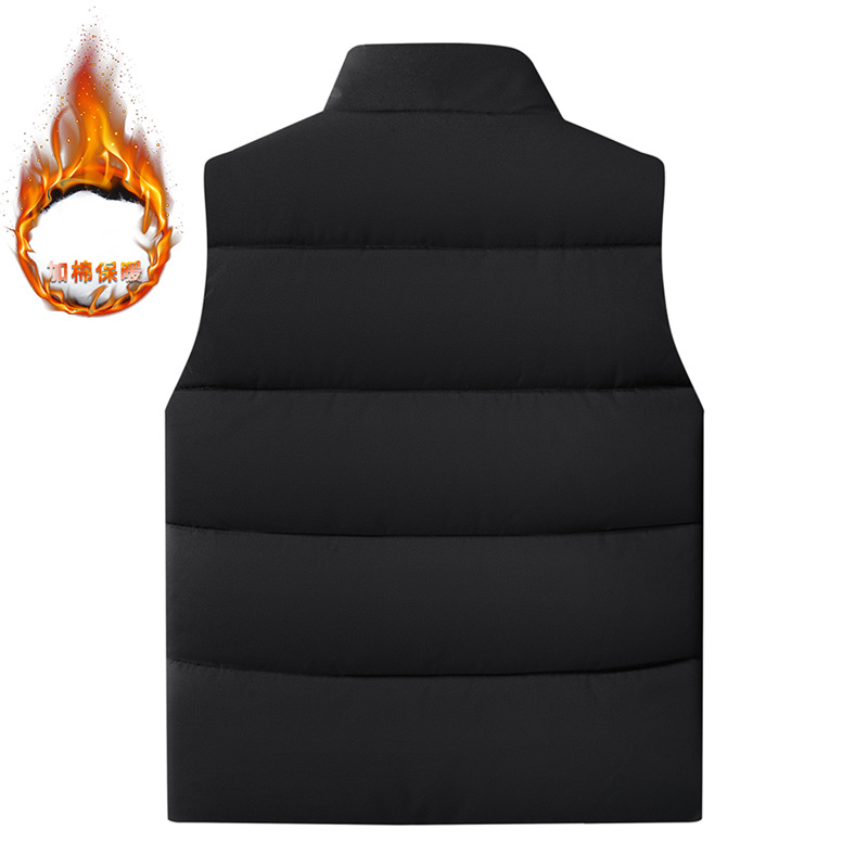 Nuevo estilo de moda otoño y invierno más veludo engrosado chaleco impresión logotipo de cuello alto calentamiento caballo clip impresión ropa de trabajo image 2