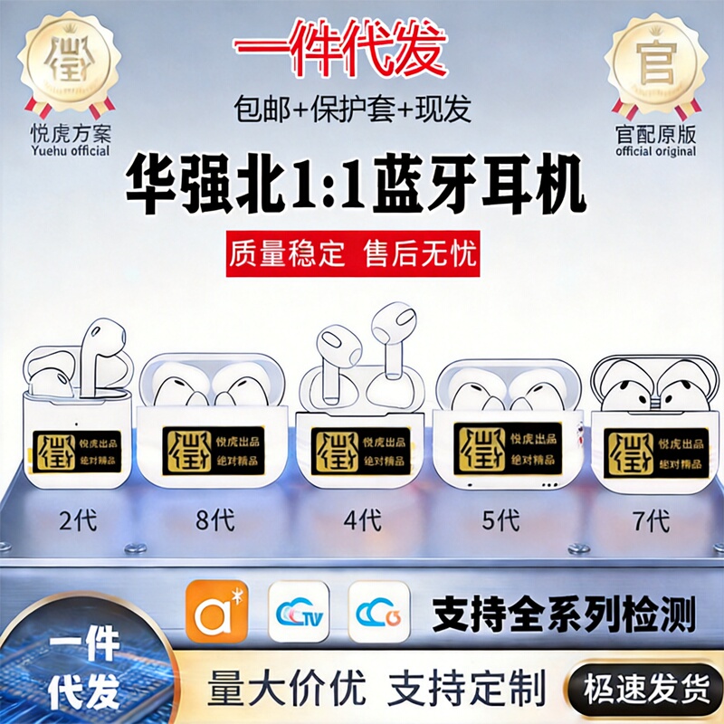 Suitable for Apple Bluetooth Headphones Airpds4 Pro3 Yuehu Luoda Huaqiangbei Bluetooth Headphones 5Th and 8Th Generation Dropshipping