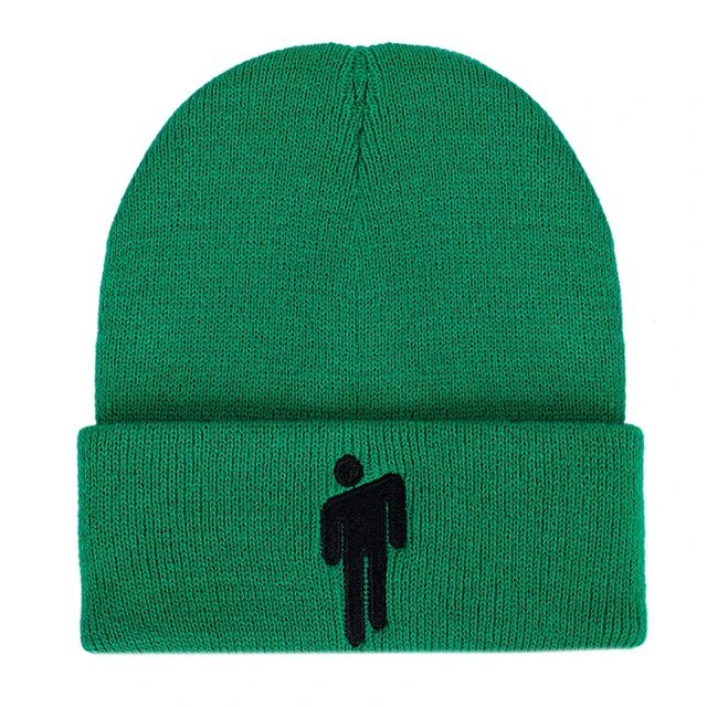 Knit beanie Billie Eilish-style, adjustable unisex hat, multiple colors