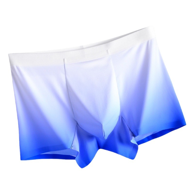 某焦同款秋冬無痕メンズアイスシルク下着通気性抗菌インナーモダールコットンボクサーパンツ+