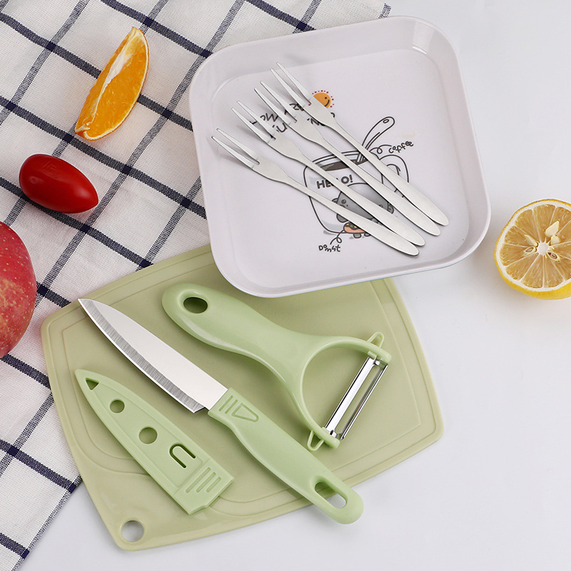 Cuchillo de fruta portátil de regalos cuchillo de frutas de acero inoxidable cuchillo de casco cuchillo de pelo plegable para bebés