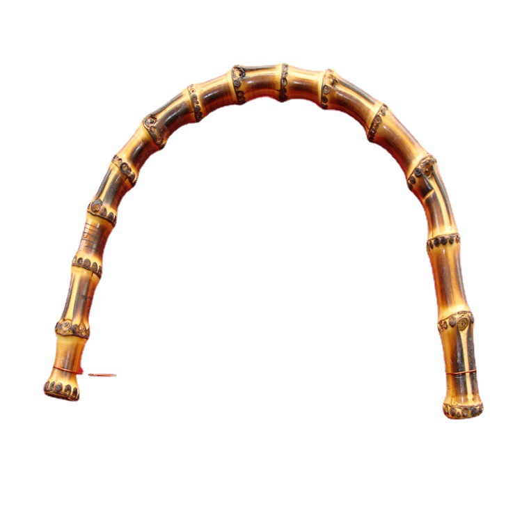 天台维娅厂家直销13~15CM竹节根手挽提天然竹手把工艺品定加制做