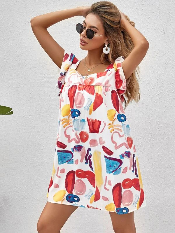 new sling printing loose dress NSCX58119