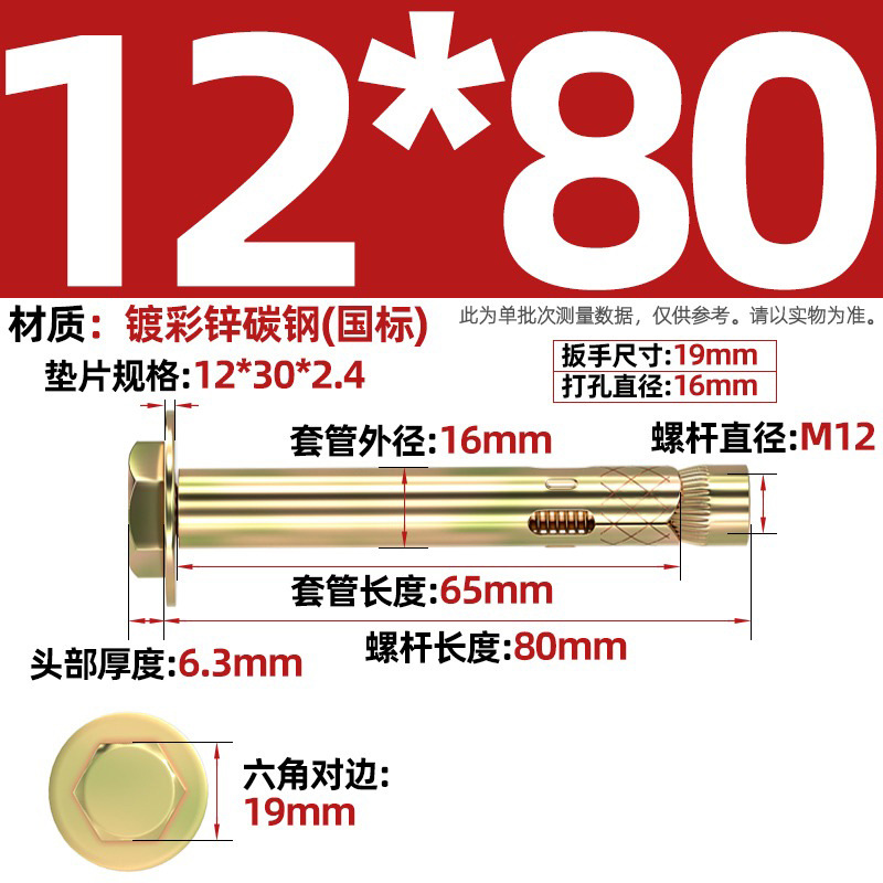 Анкерный болт Nanbiao M12*80