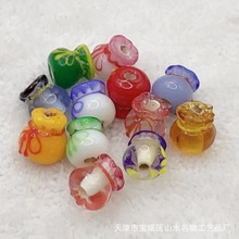 PY101-PY110山水名物日式琉璃珠手链配件 迷你小福袋