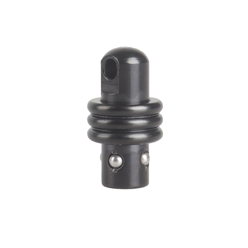Black A8 adapter adapter fitting to connect Fishbone and flat steel ball buckle fitting