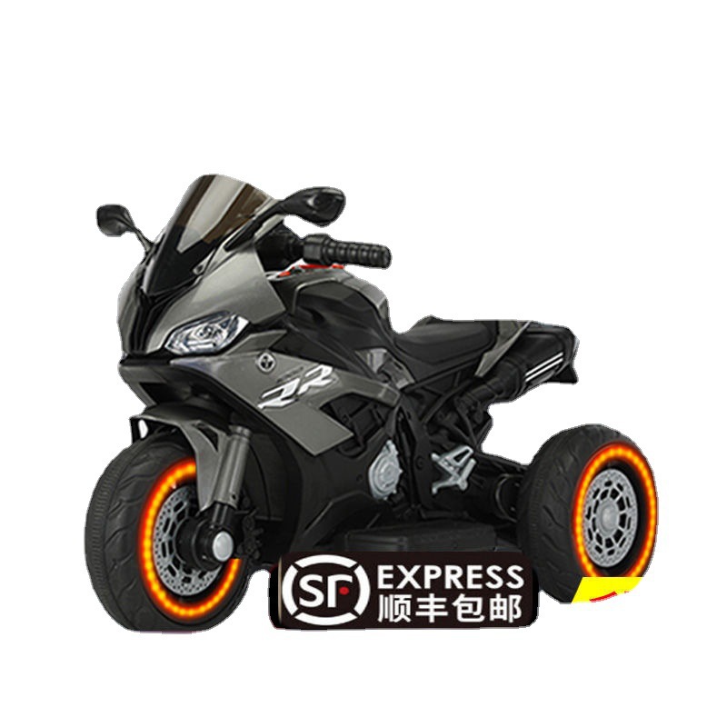 La motocicleta eléctrica para niños de 2 a 5 años de edad, los niños y las niñas pueden sentarse Carro de bebé de juguete de control remoto recargable puede sentarse para adultos