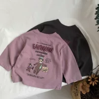 GL-kids корейская версия нового детского мультяшного медведя с принтом с длинными рукавами рубашки для мужчин и женщин