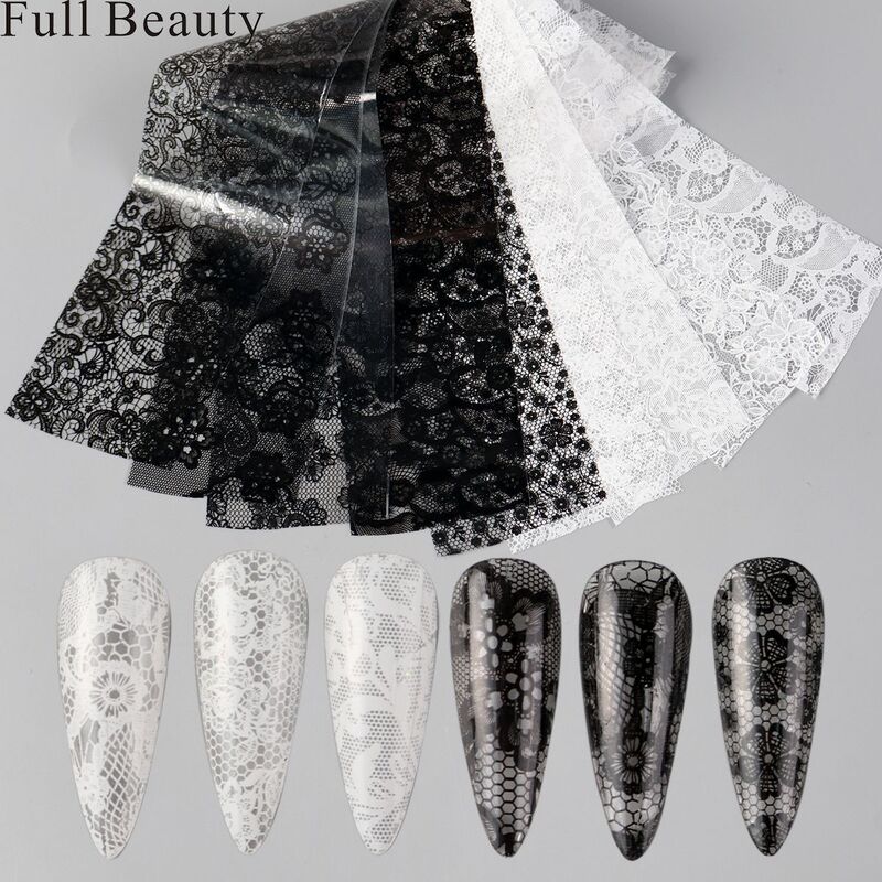 Cross-Border New Style Nail Art Starry Sky Paper Hot Girl Black and White Hollow Lace Transfer Starry Sky Paper Nail Decoration Cross-Border New Style Nail Art Starry Sky Paper Hot Girl Black and White Hollow Lace Transfer Starry Sky Paper Nail Decoration